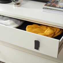 Home Collection Blaize Black 3-Drawer Nightstand Dresser Chest - 白色/黑色 - 查看 6