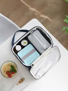 定制图片或文字，手持保温午餐盒袋，大容量适合上班族、学生和户外野餐。最好的建议是带上食物、午餐盒袋、厚铝箔、防尘防水冰袋、周年纪念礼物、生日礼物、母亲节礼物、父亲节礼物、最好的朋友礼物、给妈妈/爸爸的礼物、给她/他的礼物、给女朋友/男朋友/朋友的礼物