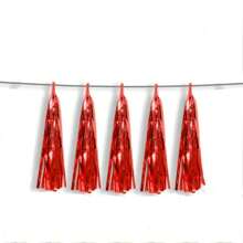 Paquete de 5 guirnaldas de flecos de papel de seda de colores, cinta de flecos de papel para globos, para decoración de bodas, fiestas de cumpleaños, fiestas temáticas, Halloween, Acción de Gracias y otros días festivos - Multicolor - Ver 16