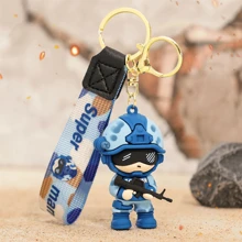 1pc Military Special Forces Cartoon Figure Keychain, Suitable For Bag Decoration, Gift For Friends - Multicolor - View 13