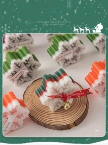 圣诞气氛雪香薰蜡烛礼盒冬季季节装饰品节日小礼物 - 彩色 - 查看 7