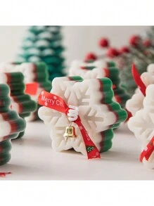 圣诞气氛雪香薰蜡烛礼盒冬季季节装饰品节日小礼物 - 彩色 - 查看 4