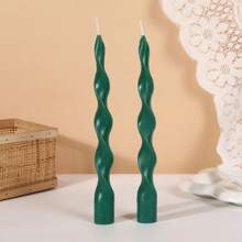 1 Box Of 4 Pcs Conical Spiral Candles, 1 Box Of 2 Pcs Coarse & Fine Spiral Long Candles, Suitable For Seasonal Festival Photography Atmosphere, Gifts, Romantic Candlelight Decor, Men/Women Gift, Outdoor Picnic Emergency Lighting, Odorless Dinner Party/Birthday/Wedding/ Candles,Room Decor,Gifts - Multicolor - View 13