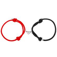 1 Cặp Vòng tay mặt trái tim từ tính thời trang tối giản thanh lịch hợp thời trang sáng tạo cao cấp thiết kế dệt hai lớp màu tương phản, dành cho các cặp đôi Unisex - Nhiều màu - Xem 9