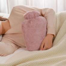 Túi chườm nước nóng có vỏ bọc 1000ml, dung tích lớn, có thể tháo rời, dùng cho giường, giữ ấm tay chân, chườm nóng giảm đau bụng kinh, vỏ bọc vải nhung dễ thương, lựa chọn mùa xuân hè, quà tặng cho phù dâu, trang trí phòng ngủ, bãi biển, du lịch, dành cho nam, dành cho nữ, kỳ nghỉ, đồ dùng dễ thương. - Nhiều màu - Xem 5