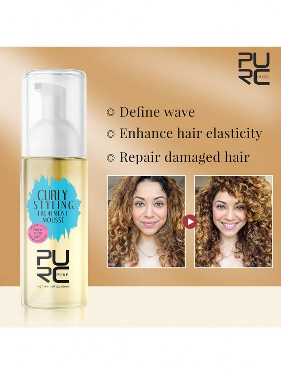 PURC Styling Fluffy Curling Factor Elastin, Gel Cream Curly Hair