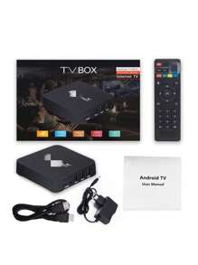 Android TV Box 4k, X96 Mini Android 11.0 Smart Box, Streaming Media Player, Amlogic S905W2 Quad Core RAM 1GB ROM 8GB, Dual 2.4G/5.8G WiFi, HDR+ Smart Home Box para TV con control remoto de TV - Negro - Ver 2