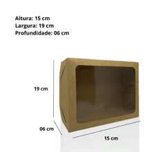 20 Sweet Gift Boxes With Display 19x15x6 Cm - Kit 20 Units. - Kraft - View 4