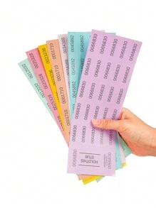 20pcs Auction Bidding Tickets With 25 Bid Numbers, For Silent Auction Class School Activity Ticket - Yellow - View 6