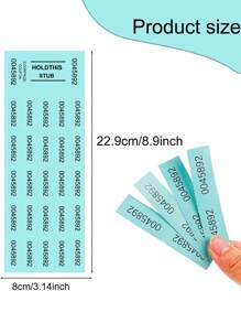 20pcs Auction Bidding Tickets With 25 Bid Numbers, For Silent Auction Class School Activity Ticket - Yellow - View 2