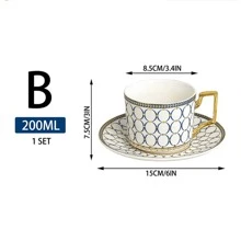 15 Pieces Elegant Ceramic Tea Service Set For 4,Tea Cup Set With Teapot, Sugar Bowl, Creamer Pitcher And Gifts Box, For Home Afternoon Tea Leisure.