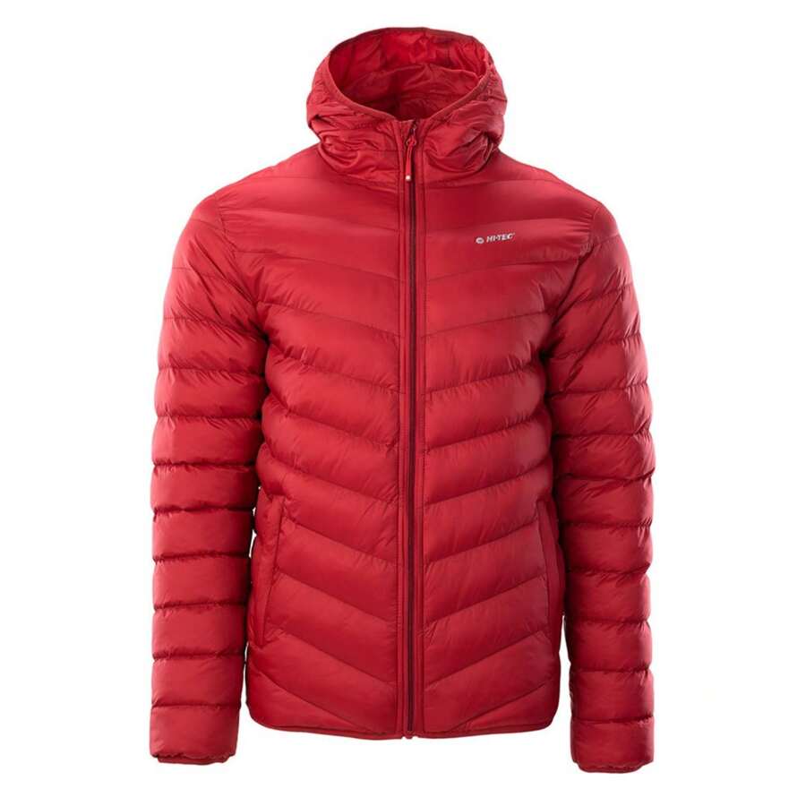 Hi-Tec Mens Salrin Quilted Padded Jacket (Merlot/Anthracite) - 220gsm - Red - View 1