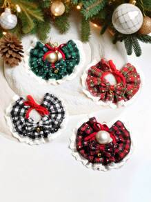 1 Pc Cat Dog Christmas Element Scarf, Pet Tie, Pet Handkerchief, Christmas Bib, Cute Pet Tie Accessory