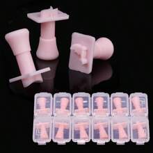 12 Kiểu Acrylic Nail Stamper Mix Patterns Trees Flowers Butterfly Shape 3D Stamping Tools Mold For Nail Art Decoration - Hồng - Xem 4