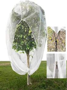 Garden Mesh Bags With Zipper: Protective Net Cover For Fruits And Vegetables, Bird Barrier Net Bags To Prevent Insects, Cicadas, Squirrels - Multiple Sizes Polyester Net