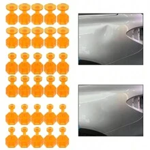 Dành cho thân xe Dụng cụ sửa chữa vết lõm ô tô Phim sửa chữa vết lõm không sơn ô tô Keo dán vết lõm ô tô Thanh kéo Dụng cụ loại bỏ vết lõm 10 chiếc/bộ S M L - Màu vàng - Xem 6