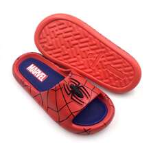 SPIDERMAN Webbed Logo Men's Cloud Comfort Foam Slide Sandals - 紅色 - 查看 4