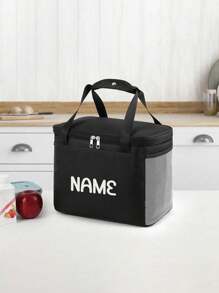 定制图片或文字，手持保温午餐盒袋，大容量适合上班族、学生和户外野餐。最好的建议是带上食物、午餐盒袋、厚铝箔、防尘防水冰袋、周年纪念礼物、生日礼物、母亲节礼物、父亲节礼物、最好的朋友礼物、给妈妈/爸爸的礼物、给她/他的礼物、给女朋友/男朋友/朋友的礼物