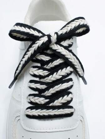 2個セット 取り替え可能なファッショナブルな小麦の穂形状のシューレース