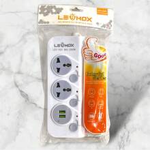 Extensão Elétrica 2 Tomadas Universais+2 USB Lehmox Ley-1631.Max 2500w. Alto Qualidade.