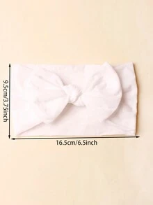 3 cái/bộ băng đô nơ nylon mềm mại co giãn cho bé - Nhiều màu - Xem 5