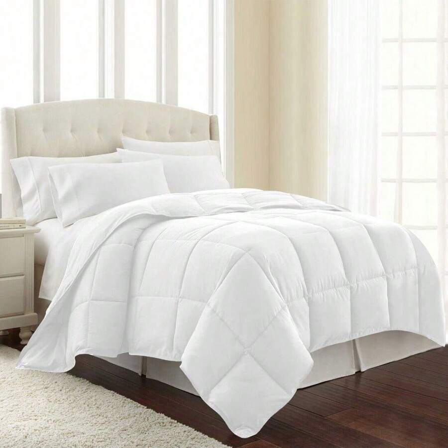 Ultra Soft Down Alternative Comforter Reversible Duvet Insert With Corner Tabs - 白色 - 查看 1