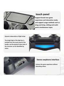 1 Packs Wireless Controller For PS4,Bluetooth Playstation 4 Controller Remote,Rechargeable Gamepad Compatible With Playstation 4/Slim/Pro - Champagne - View 2