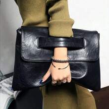 小时尚2024新款手拿包PU斜挎单肩包西装手拿包大容量女斜挎单肩电脑包 - 彩色 - 查看 9