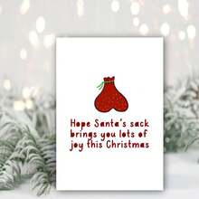 1 张浪漫精致的祝福卡，代表对朋友和家人的真挚祝福，圣诞装饰卡，适合任何收件人，朋友的庆祝和祝福，独特的礼物创意，非常适合赠送真挚的礼物，精美设计的贺卡 - 彩色 - 查看 6