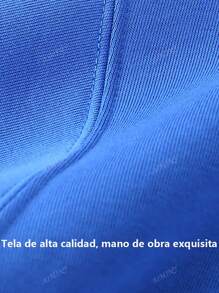 Sudadera con capucha impresa en letras bolsillo casual sudadera con capucha de algodón de manga larga sudadera con capucha otoño e invierno femenino