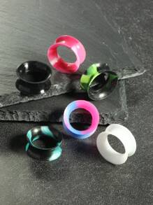 2-4 件装硅胶耳塞柔性耳道塞拉伸器扩张器双喇叭肉耳穿刺饰品男女皆宜