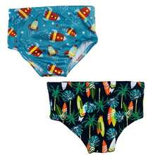 Printed Children's Swim Trunks Swimwear Children's Beachwear Summer Assorted Prints Size 2/4/6 - 彩色 - 查看 6