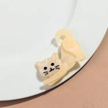 1pc Fashionable Acrylic Patchwork Cute Cat Wearing Hat & Glasses Animal Brooch, Suitable For Women Daily Wear And Gift - Colorful - View 16