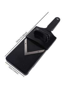 1 Set, Mandoline Food Slicer For Kitchen, Julienne Vegetables Shredders, Cabbage Slicer, Cabbage Shredders For Red Onions, Vegetable Slicer With Cleaning Brush And Hand Guard, Vegetable Cutter, Potato Slicers, Kitchen Stuffs, Kitchen Gadgets