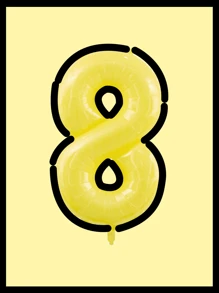 10pcs/Set 40inch (Approx. 101cm) Huge 0-9 Number Cartoon Balloons, Cartoon Balloons, Black & White Balloons, Aluminum Foil Polyester Balloons, White/Pink/Light Blue/Caramel/Cream/Cow Print Foil Balloons, For Birthday Party Decorative Balloon Props - Multicolor - View 56