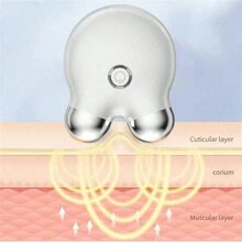 Máy massage mặt điện cầm tay EMS rung động vi dòng điện nâng cơ mặt làm săn chắc da Thiết bị làm đẹp - trắng - Xem 5