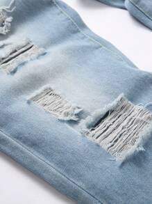 Men's Fashionable All-Season Casual Outdoor Activity Streetwear Comfortable Distressed Jeans