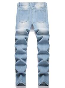 Men's Fashionable All-Season Casual Outdoor Activity Streetwear Comfortable Distressed Jeans