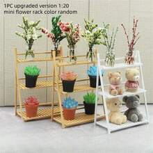 1 cái Giá để hoa mini, Đồ nội thất trang trí nhà nhỏ Giá để giày mini, Mô hình cảnh xây dựng Trang trí cho giá để hoa ban công, Đồ trang trí trong nhà, Đồ nội thất trang trí nhà, Đồ nội thất chơi giả vờ - Nhiều màu - Xem 13
