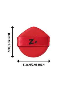 Z+ Bộ mút trang điểm 2 trong 1 (Kèm hộp đựng), dùng ướt và khô, có thể tái sử dụng, có thể giặt được, thích hợp cho phấn, dạng lỏng, cố định lớp trang điểm, mềm mại, dụng cụ chấm cho nam và nữ, bộ dụng cụ thiết yếu cho mùa hè mang theo khi đi du lịch/hàng ngày - Màu Đỏ Sâu - Xem 5