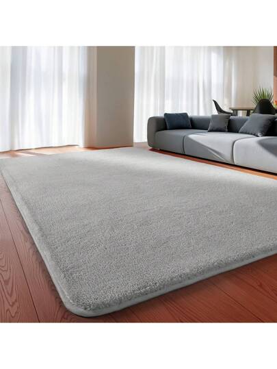 Short Pile Effen Tapijt Living Room Washable Zachte Non Slip Children's Girl Boy Bedroom Carpets Area Fluffy Mat view 7