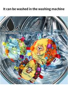 1 chiếc chuông lắc dễ thương cho thú cưng, ruy băng nhiều màu chống cắn/nhai, đồ chơi huấn luyện thực tế cho chó - Nhiều màu - Xem 5