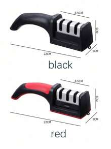 1pc Knife Sharpener Handheld Multi-Function 3 Stages Type Quick Sharpening Tool With Non-Slip Base Kitchen Knives Accessories Gadget,