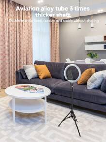 Supporto per luce pesante da 12 pollici con treppiede da 62,99 pollici per studio fotografico, flash elettronico, anello luminoso, live streaming