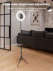 Supporto per luce pesante da 12 pollici con treppiede da 62,99 pollici per studio fotografico, flash elettronico, anello luminoso, live streaming