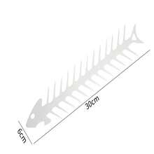 1 chiếc giá xiên nướng BBQ hình xương cá bằng thép không gỉ, phụ kiện nướng ngoài trời - Nĩa nướng xương cá - Xem 5