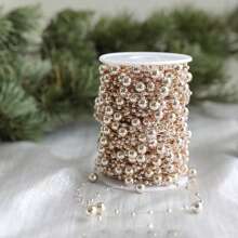 1 قطعة (10م) سلسلة من حبات اللؤلؤ الصناعية على شكل خرز بلاستيكي ، للاستخدام في ديكور عيد الميلاد والزفاف ، تعليق شجرة الميلاد ، الديكور المنزلي الداخلي/الخارجي ، المدفأة ، الحرف اليدوية ، ستائر الخرز ، ديكور الحفلات/الزفاف ، هدايا الميلاد ، زينة شجرة الميلاد المباركة، هدايا الميلاد - متعدد الألوان - مشاهدة 13