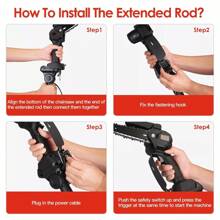 2-In-1 Mini Electric Chainsaw & Cordless Pole Saw Chain Saw 500W Battery Power Tools