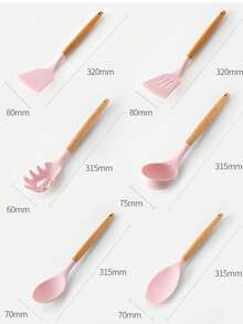 Juego de 12 Utensilios de Cocina de Silicona - Set de utensilios cocina de alta calidad, resistentes al calor, antiadherentes y fáciles de limpiar - Kit completo para uso diario en la cocina - Verde - Ver 3