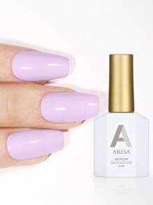 1pc15ml Light Purple Gel Nail Polish, Soak Off Gel Nail Polish ,Long-Lasting And LED/UV Lamp Quick-Drying, For Home Salon Nail Art DIY - 淡紫色 - 查看 1